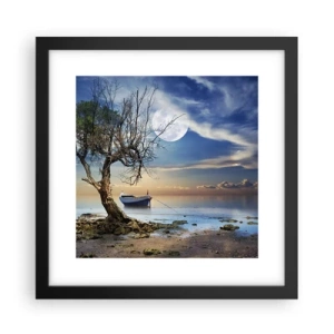 Poster în ramă neagră - Este acesta sfârșitul sau începutul? - 30x30 cm