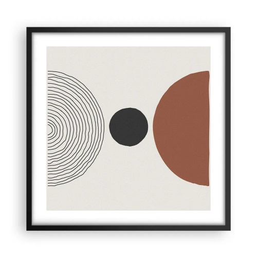 Poster în ramă neagră - În centrul atenției - 50x50 cm