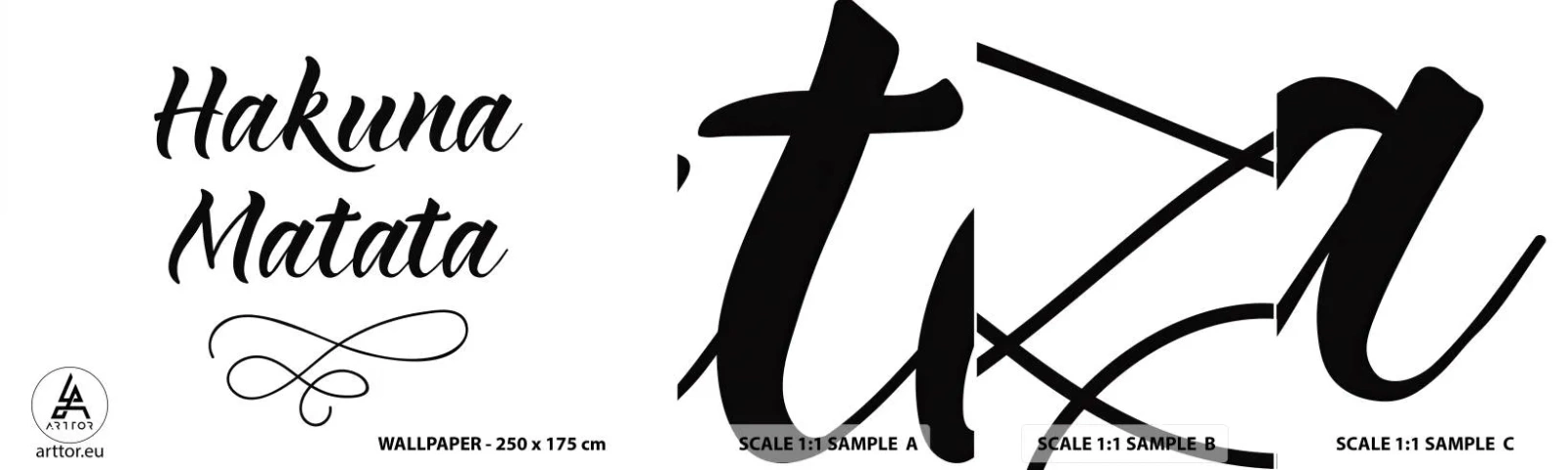 Mostră de Tapet Standard Eco - Cel mai bun sfat - Tipografie, Afirmare, Maxim - 100x30 cm