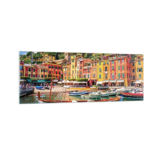 Tablou pe sticlă - O dimineață italiană - 140x50 cm