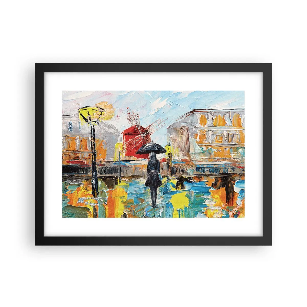 Poster în ramă neagră - Legende pariziene - 40x30 cm