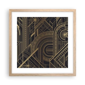 Poster în ramă de stejar deschis - Concepte, idei, planuri - 40x40 cm