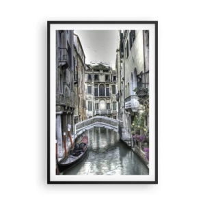 Poster în ramă neagră - Timp de secole în reverie tăcută - 61x91 cm