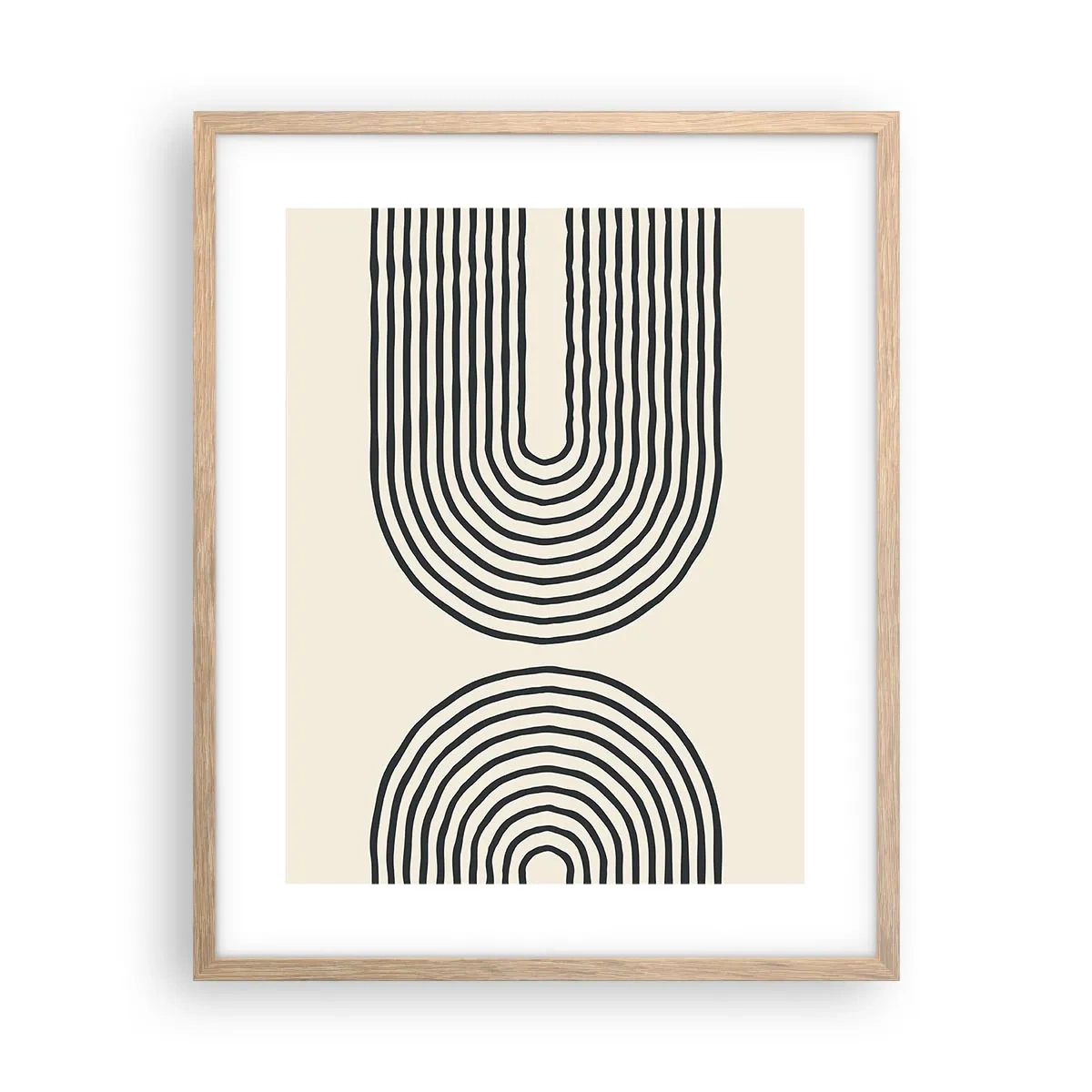 Poster în ramă de stejar deschis - În curând... - 40x50 cm