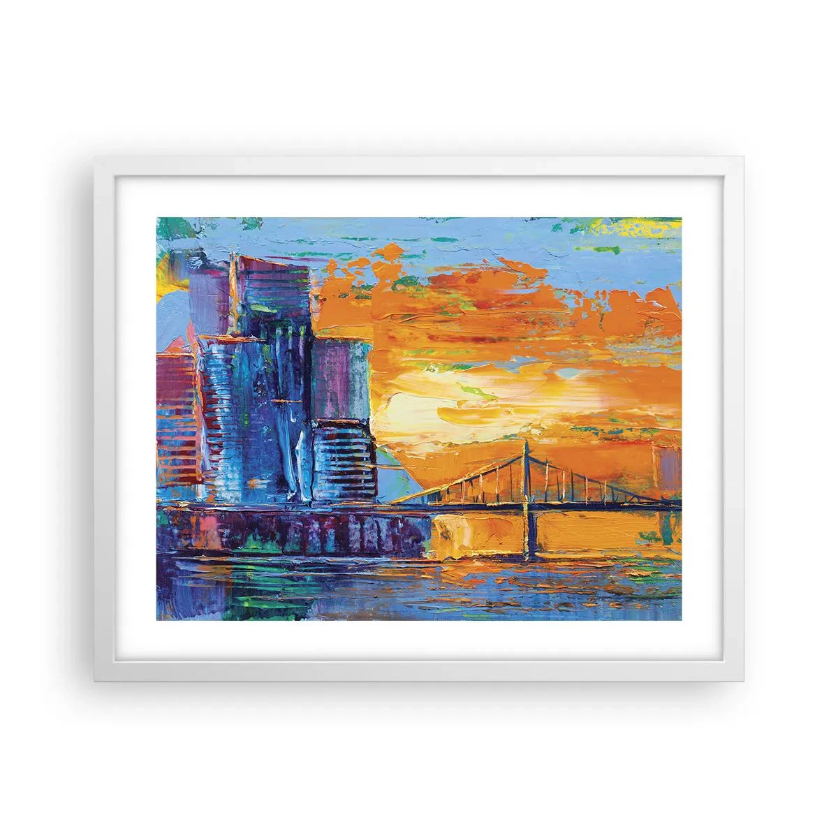 Poster în ramă albă - Cultură și natură - 50x40 cm