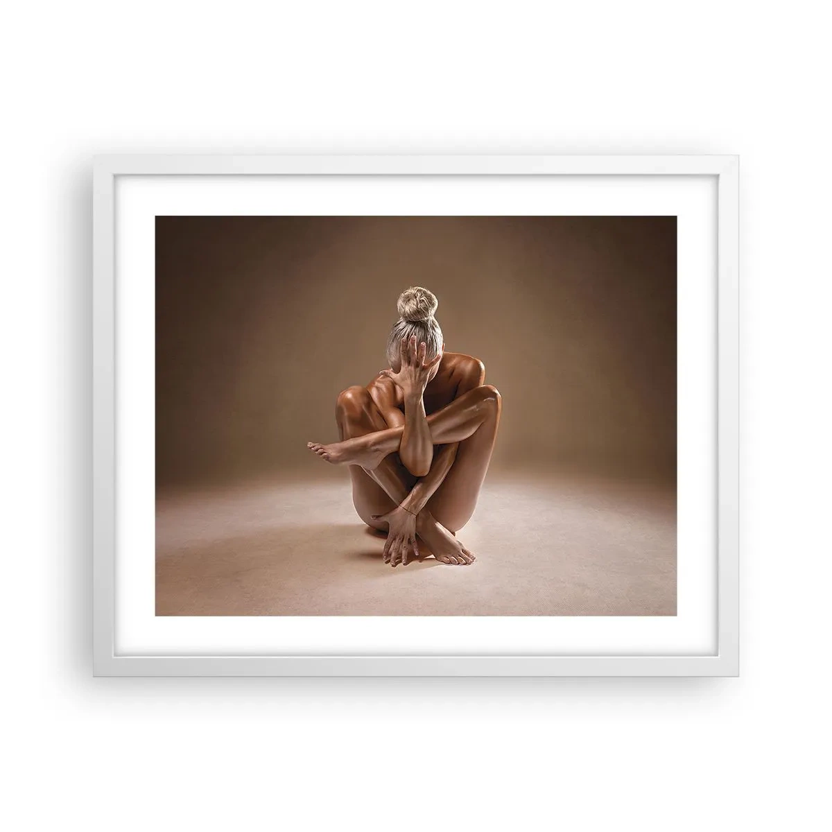 Poster în ramă albă - Unitatea trupului și a spiritului - 50x40 cm