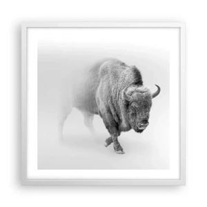 Poster în ramă albă - Regele preriilor - 50x50 cm