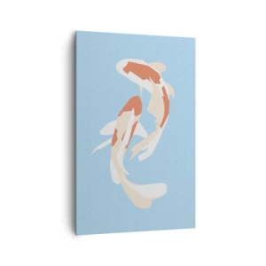 Tablou pe pânză - Înot sincron spontan - 80x120 cm