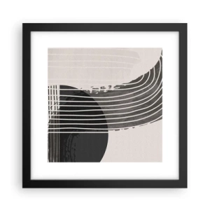 Poster în ramă neagră - Până acolo și înapoi - 30x30 cm