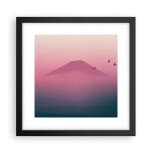 Poster în ramă neagră - Călători deasupra norilor - 30x30 cm