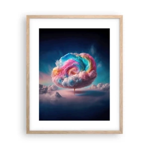 Poster în ramă de stejar deschis - Visul unui parc de distracții - 40x50 cm