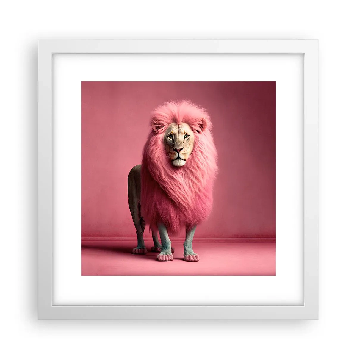 Poster în ramă albă - Și nu-ți mai este frică - 30x30 cm