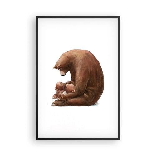 Poster în ramă neagră - Vise plăcute, copii - 61x91 cm