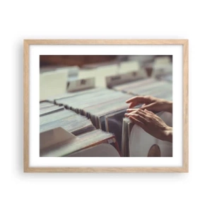 Poster în ramă de stejar deschis - În căutarea emoției - 50x40 cm