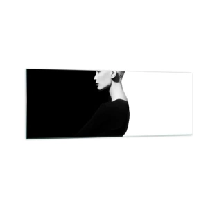 Tablou pe sticlă - Pur și simplu o femeie - 140x50 cm