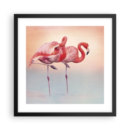 Poster în ramă neagră - În culoarea soarelui care apune - 40x40 cm