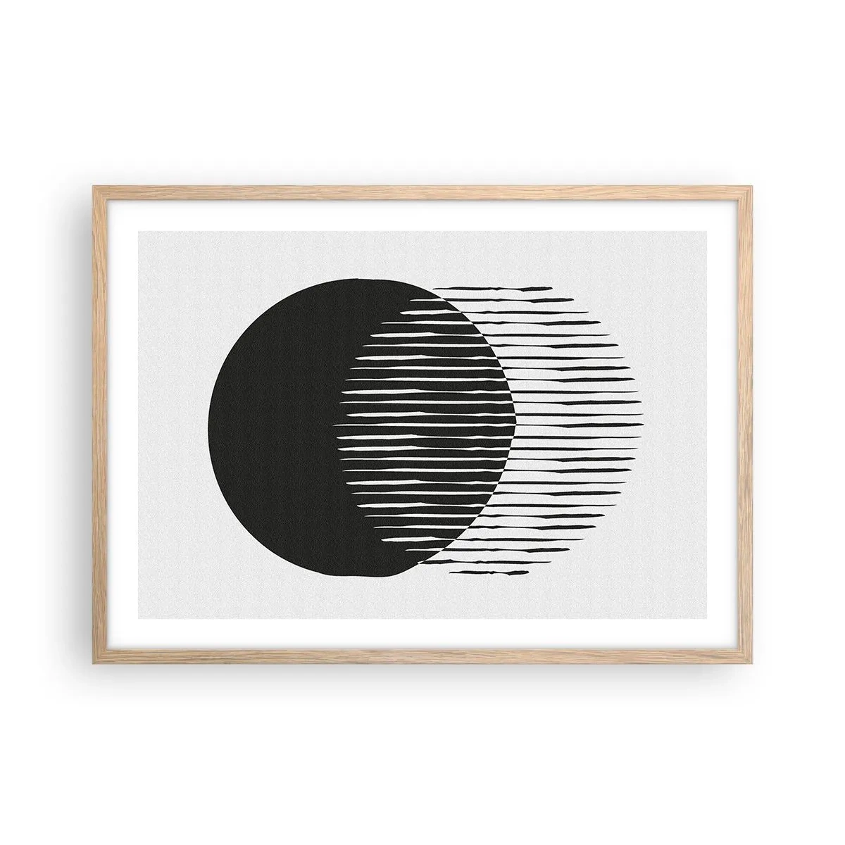 Poster în ramă de stejar deschis - Alter ego-ul său - 70x50 cm