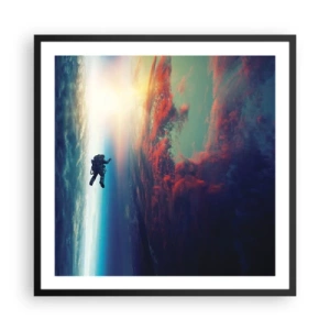 Poster în ramă neagră - Provocând universul - 60x60 cm
