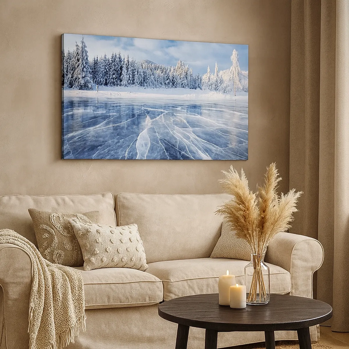 Tablou pe pânză - O priveliște orbitoare și cristalină - 30x30 cm