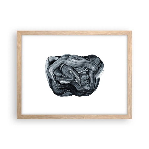 Poster în ramă de stejar deschis - Nu este atât de simplu - 40x30 cm