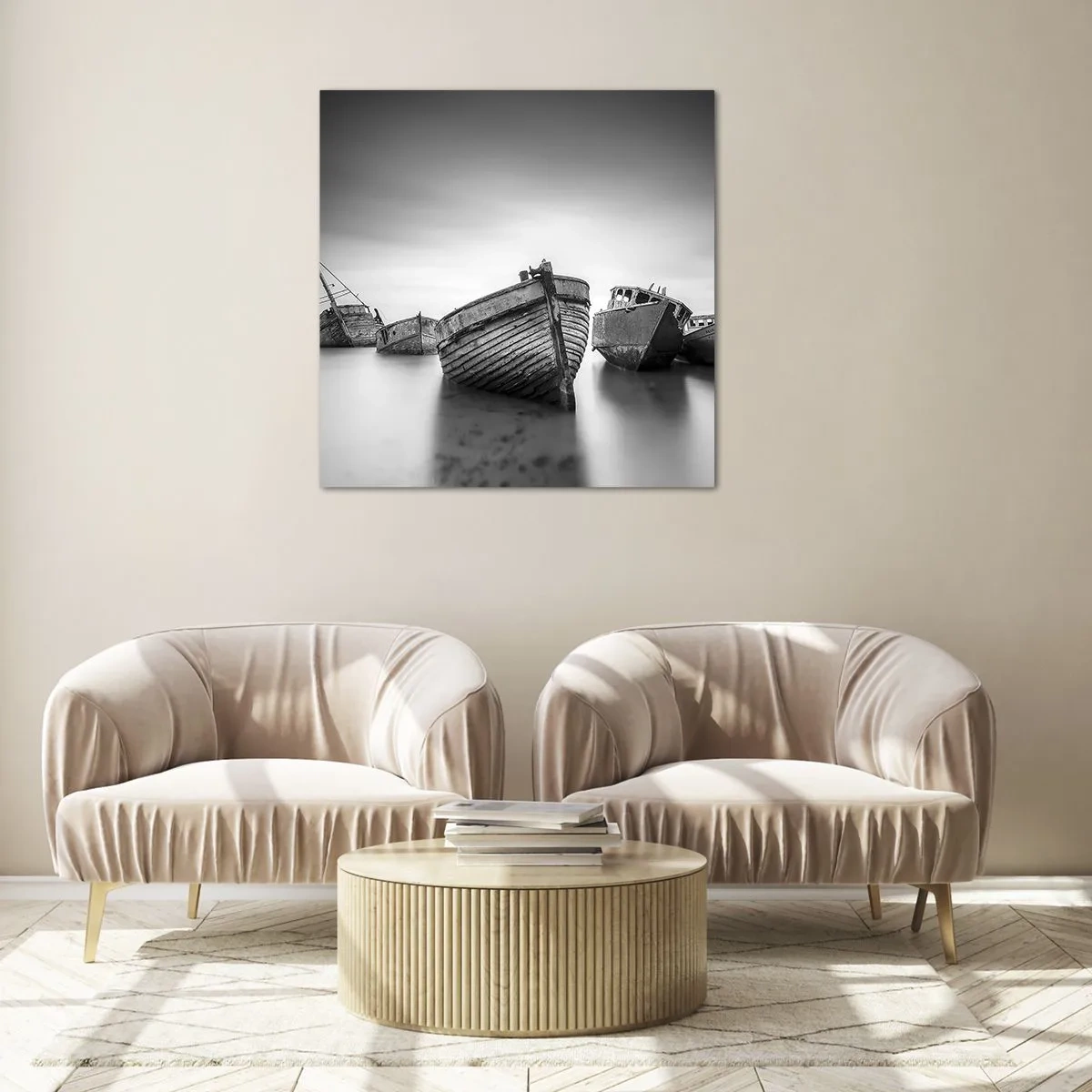 Tablou pe sticlă - Acum sunt doar amintiri... - 50x50 cm