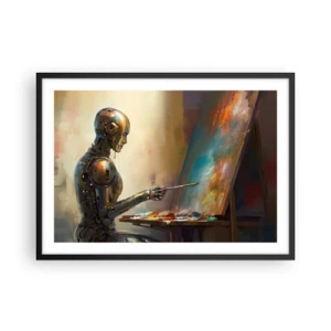 Poster în ramă neagră - Arta viitorului - 70x50 cm
