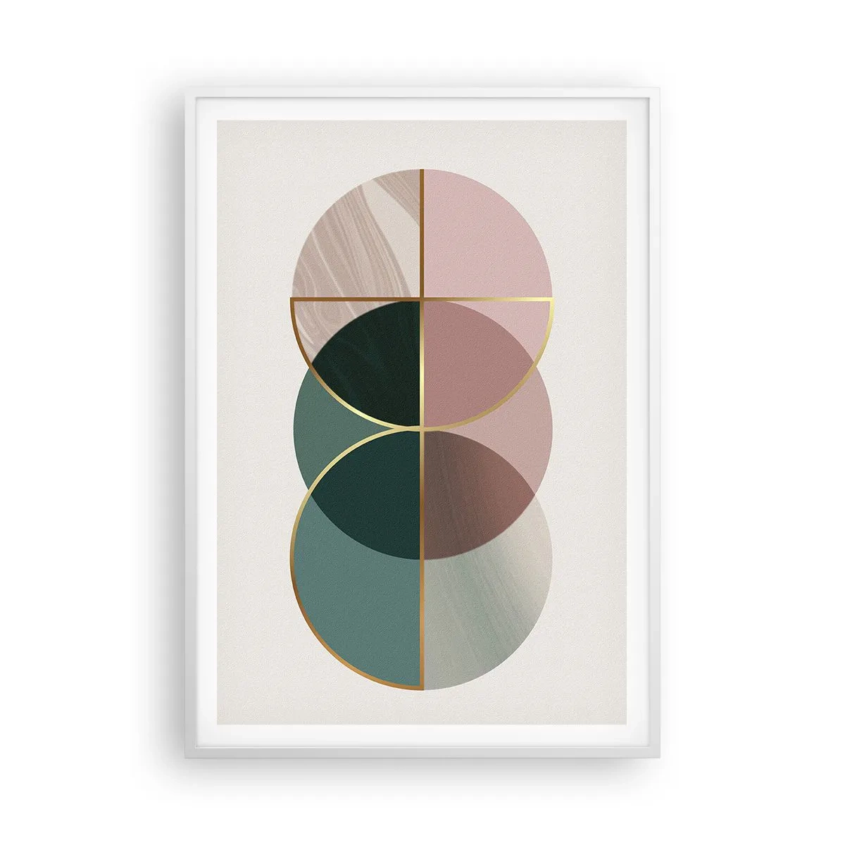 Poster în ramă albă - Roată cu roată… - 70x100 cm