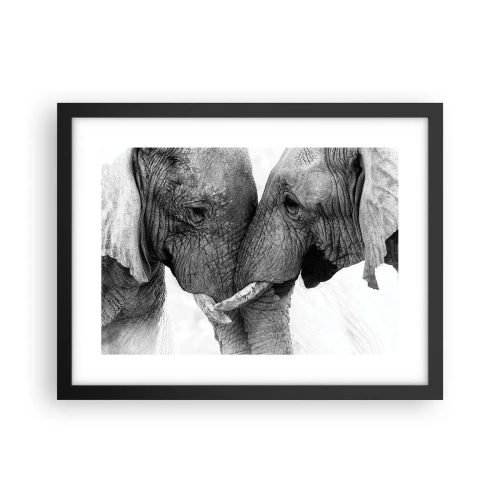 Poster în ramă neagră - Mărturisire din inimă - 40x30 cm