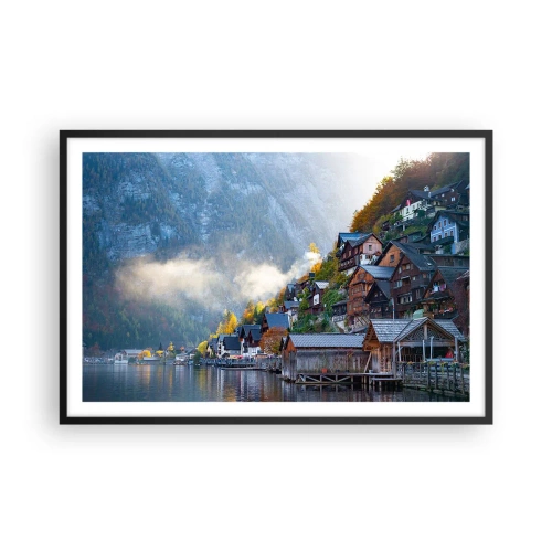 Poster în ramă neagră - Atmosferă alpină - 91x61 cm