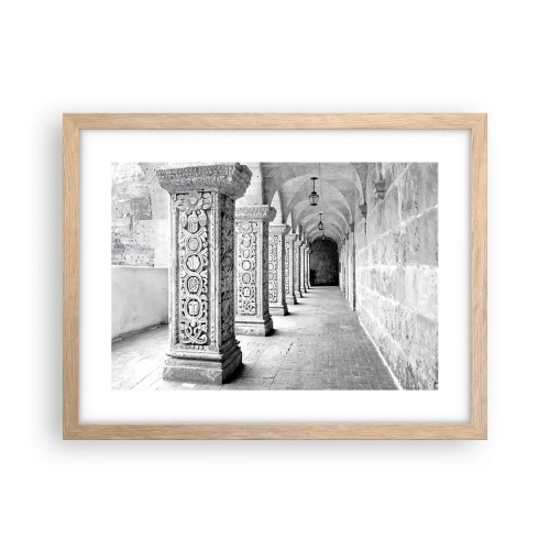 Poster în ramă de stejar deschis - Și încotro…? - 40x30 cm