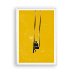 Poster în ramă albă - O zi ca oricare alta - 70x100 cm