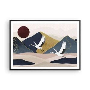 Poster în ramă neagră - Și ziua a zburat din nou - 100x70 cm