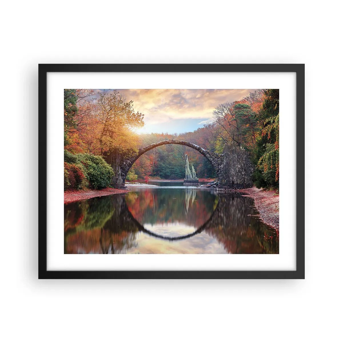 Poster în ramă neagră - De cealaltă parte a oglinzii - 50x40 cm