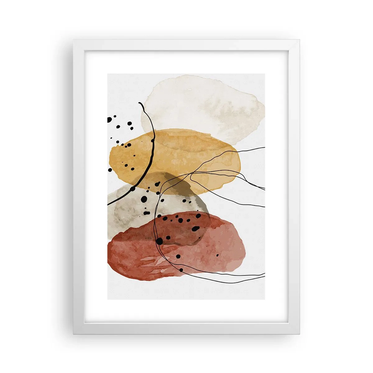 Poster în ramă albă - Ca aerul, limpezi și ușoare - 30x40 cm