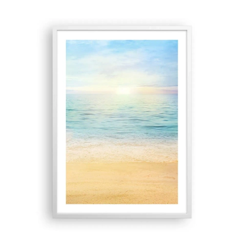 Poster în ramă albă - Marele albastru - 50x70 cm