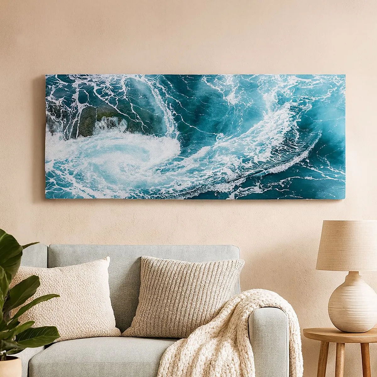 Tablou pe pânză - Poarta spre interiorul Pământului - 100x40 cm