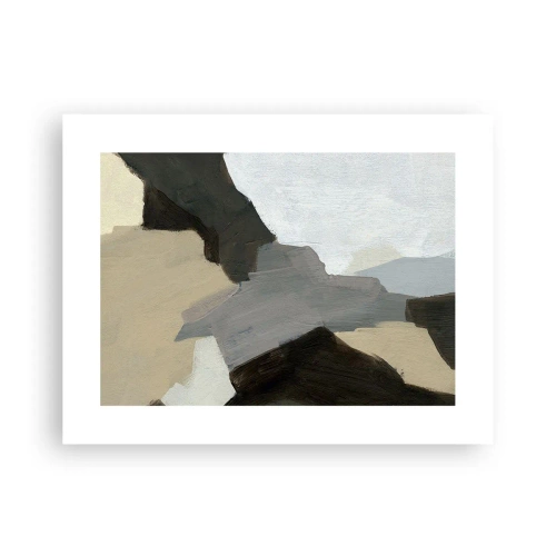 Poster - Abstracție: despărțirile griului - 40x30 cm