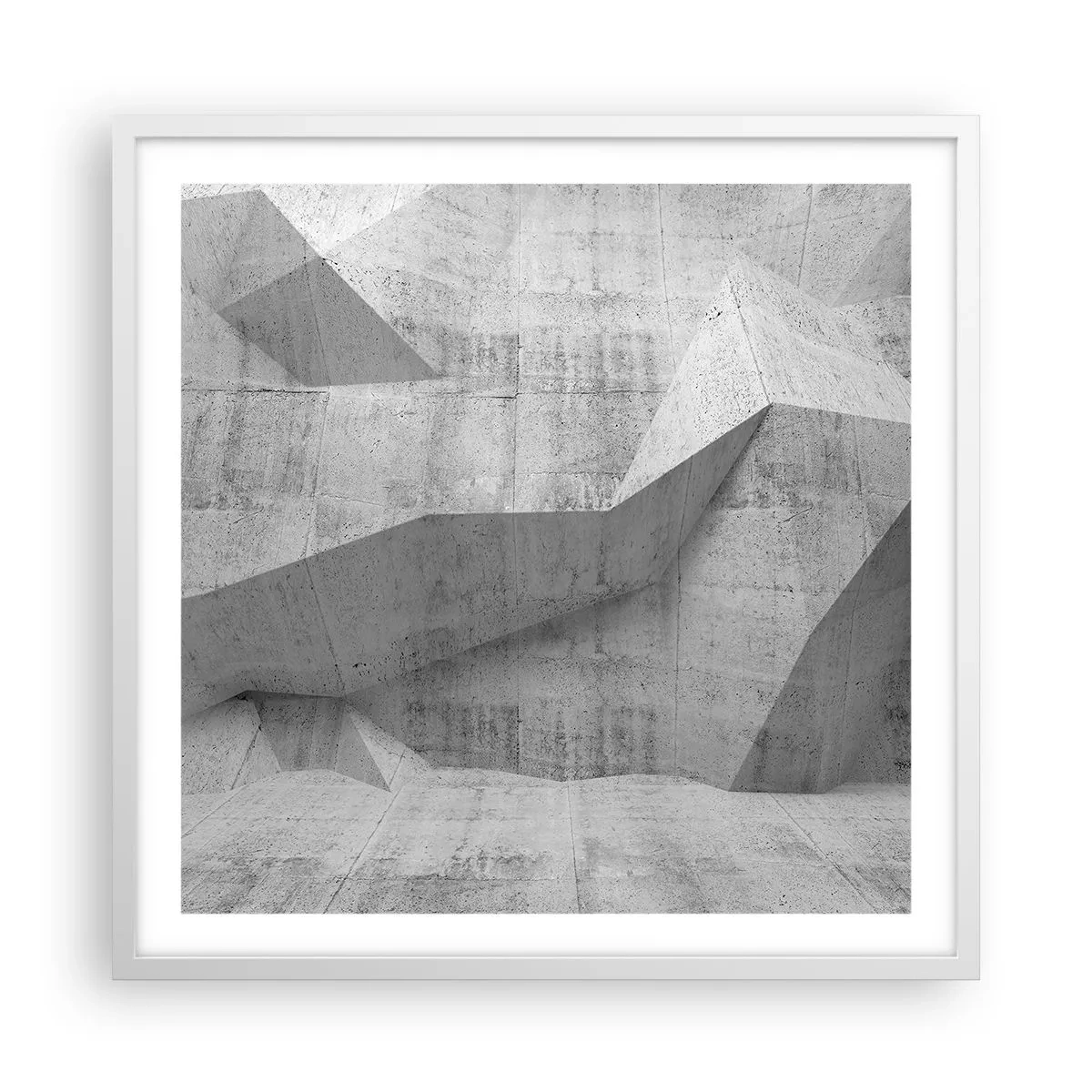 Poster în ramă albă - O adevărată provocare - 60x60 cm