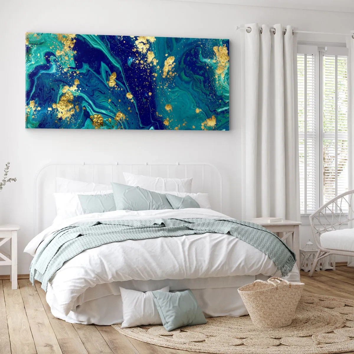 Tablou pe pânză - Petale de soare - 100x40 cm