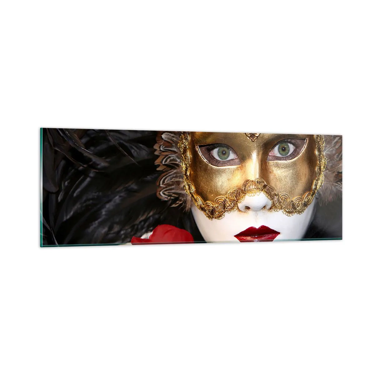 Tablou pe sticlă - Pentru că viața e un bal - 90x30 cm