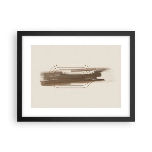 Poster în ramă neagră - O adiere de gri - 40x30 cm