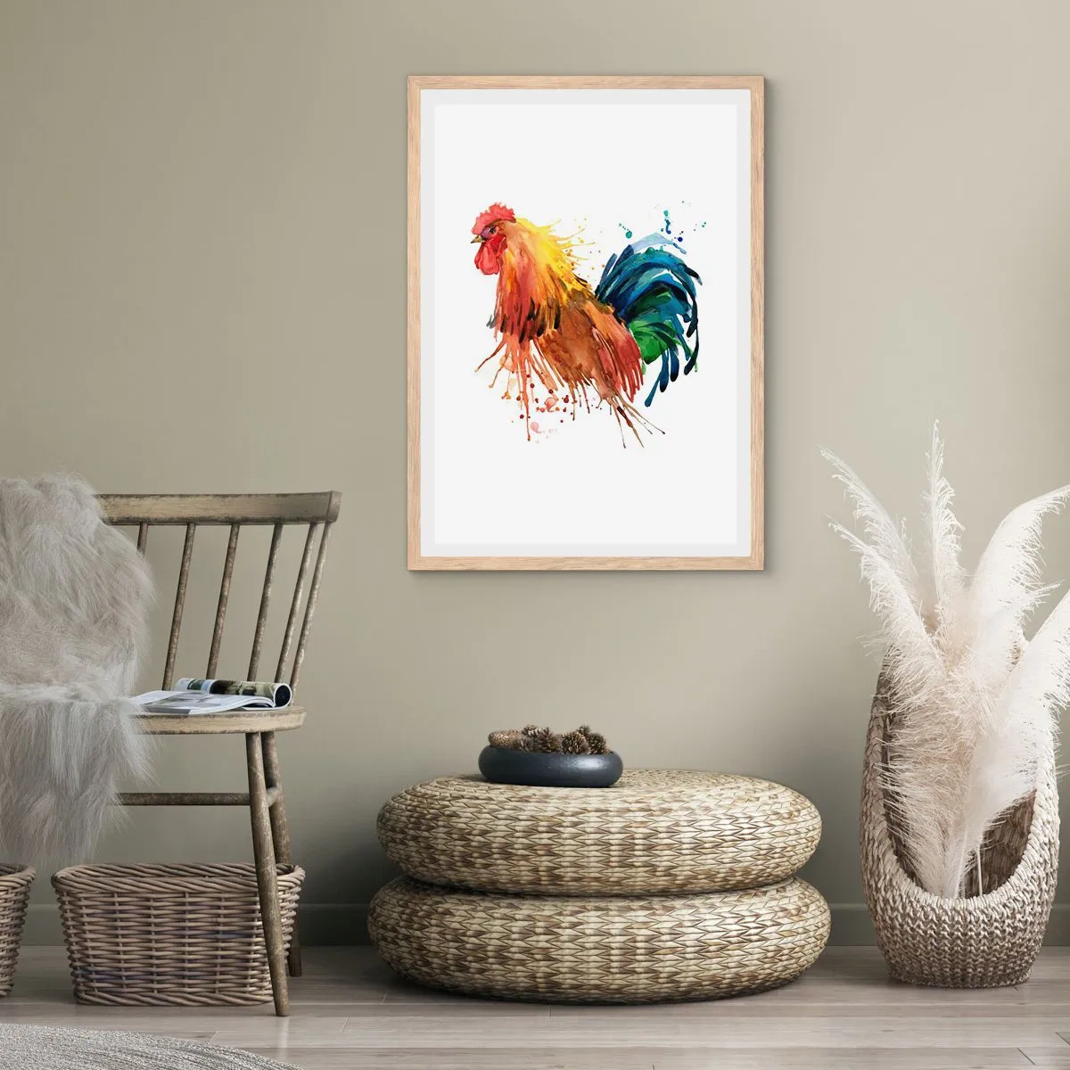 Poster în ramă de stejar deschis - Haina regală, mândria regală - 40x50 cm