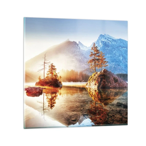 Tablou pe sticlă - Natura într-o nouă lumină - 30x30 cm