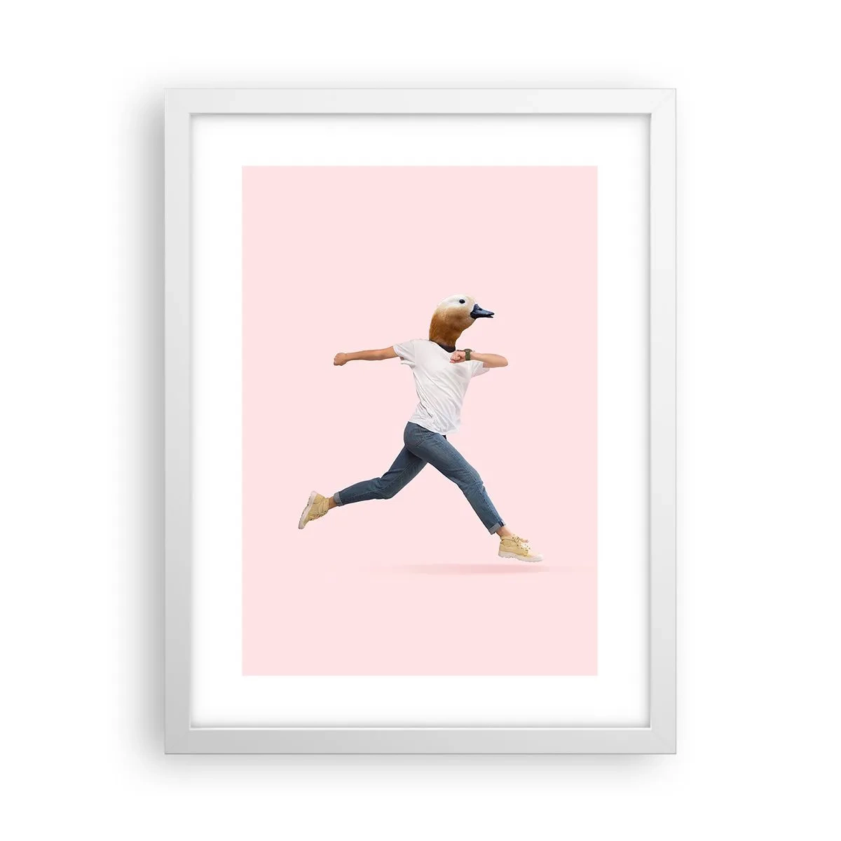 Poster în ramă albă - Un strop de absurditate - 30x40 cm