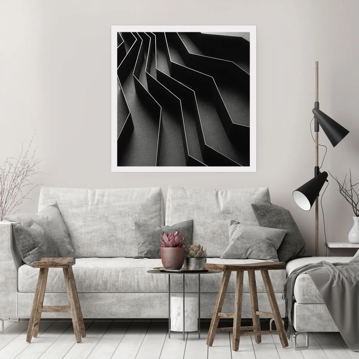 Poster - Ordinea spațială - 50x50 cm