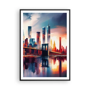 Poster în ramă neagră - New York fenomenal - 70x100 cm