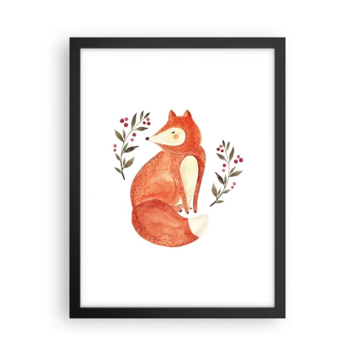 Poster în ramă neagră - Micuțul roșcat - 30x40 cm