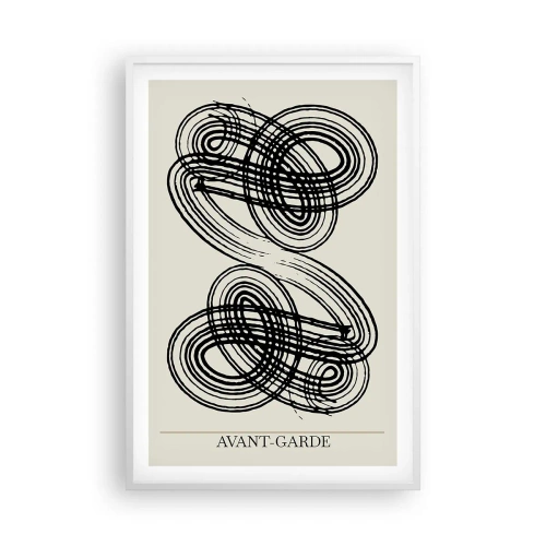 Poster în ramă albă - A apărut spontan - 61x91 cm