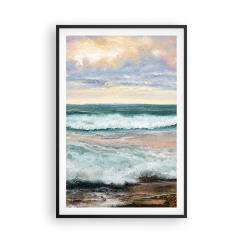 Poster în ramă neagră - Aici îți vei alina sufletul - 61x91 cm