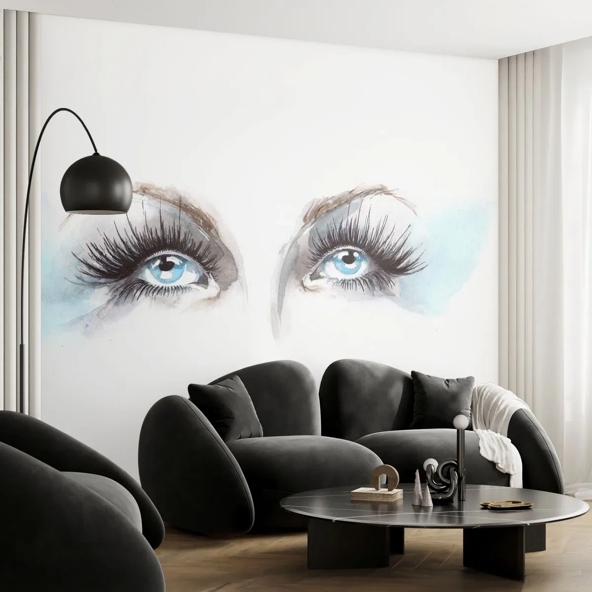 Fototapetă personalizată Premium Canvas - Ochii unui înger? - Chipul de femeie, Ochi Femei, Bucată
